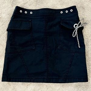 Missoni Black Cargo Mini Skirt with Side Pockets